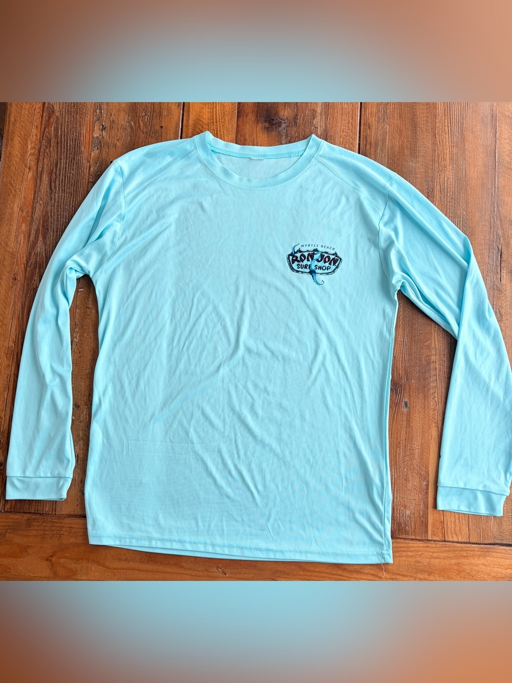 Ron Jon Light Blue Long Sleeve Performance Tee